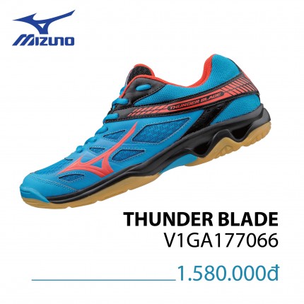 Giày Indoor Mizuno Thunder Blade xanh đen